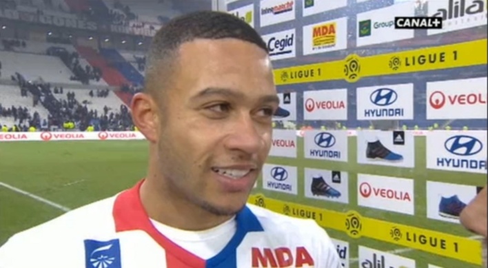 OL : Memphis Depay préfère évoluer au milieu de terrain