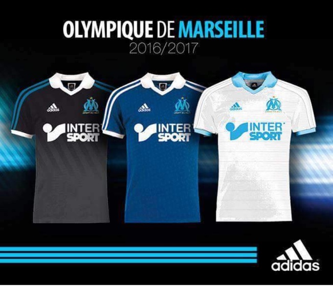 Les nouveaux maillots de l'OM dévoilés !