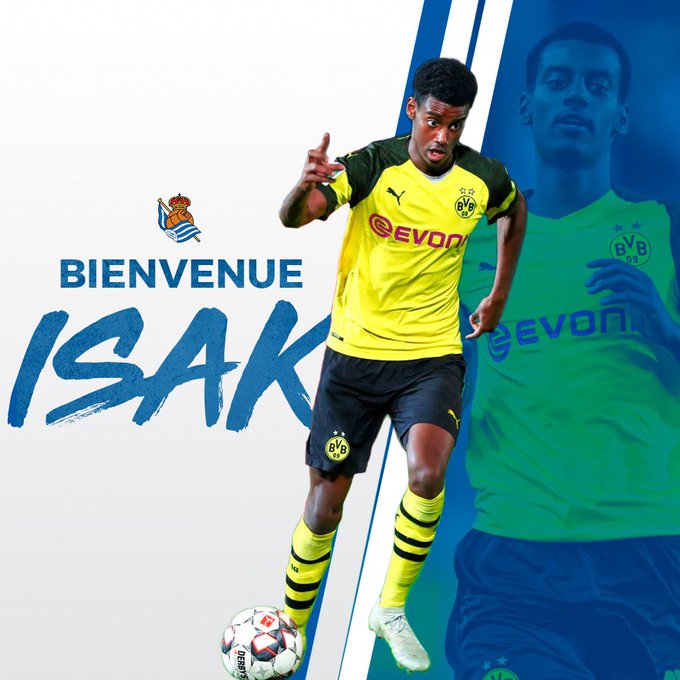 Dortmund - Mercato : Alex Isak signe à la Real Sociedad