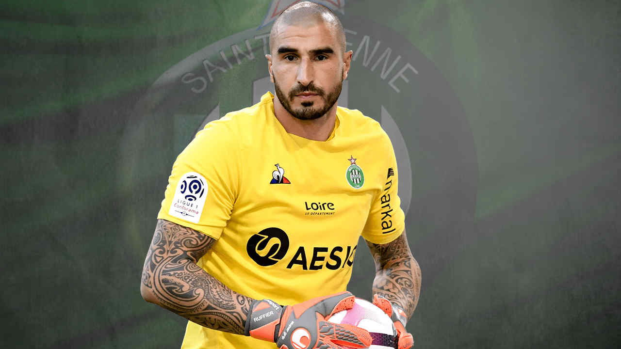 Stéphane Ruffier, gardien de l'AS Saint-Etienne