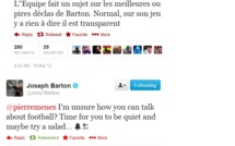 La réponse cinglante de Barton à Ménès !